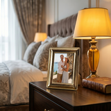 Rectangle-Gold-Frame-With-Couple-Photo