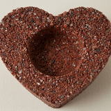Genuine Gemstone Heart Tealight Holder – Real Red Jasper, Peridot or Tiger's Eye Chips – Romantic Décor for Bedroom, Bathroom & Wedding Centerpiece