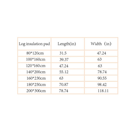 Reddish Brown Beige Geometric Grid Pattern Rug Size Chart 091048