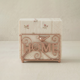 Rose Gold Home Bird Metal Napkin Holder