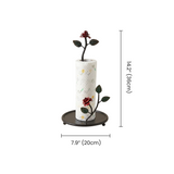 Rose Paper Towel Holder With Size Markings