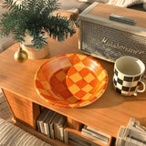 Round Wooden Bowl on the table