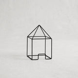 S black wire house ornament
