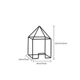 S wire house with dimension scale
