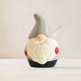 Santa Claus Ceramic Spice Jar, Seasoning Container with Spoons Lids 081104