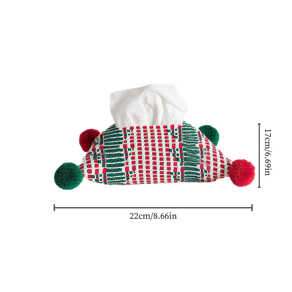 Scandinavian-Christmas-Woven-Cotton-Cord-Tissue-Holder-with-Colorful-Pom Poms Size Chart 081116