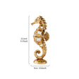 Seahorse decor with size scale
