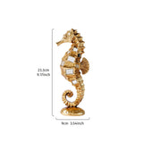 Seahorse decor with size scale
