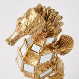 Seahorse head closeup view
