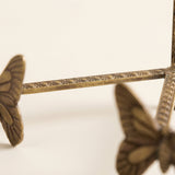 Side view metal butterfly plate holder
