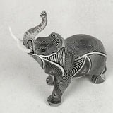 Side view walking patternedelephant ornament