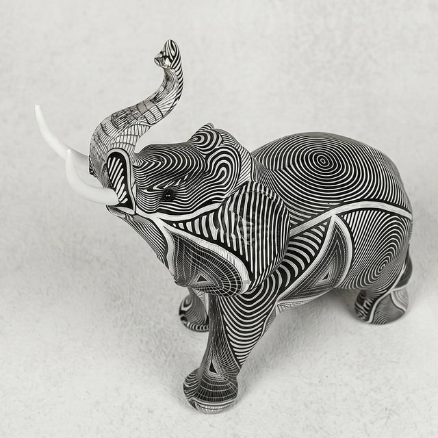 Side view walking patternedelephant ornament