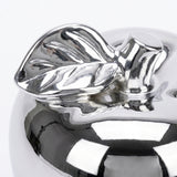 Silver Apple Leaf Close Up Detail
