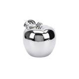 Silver Electroplated Apple Ceramic Decor