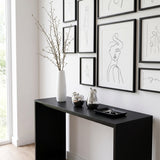 Silver Fruit Decor On Black Console