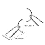 Sculptural Knot Bookends Set of 2, Decorative Polished Stainless Steel Bookend Pair for Shelf, Desk and Mantel