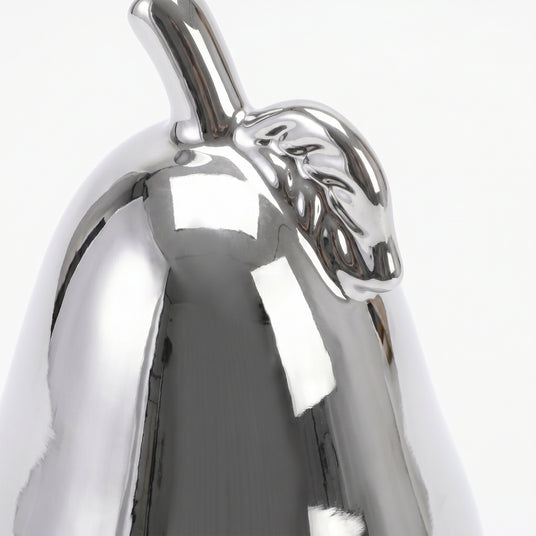 Silver Pear Leaf Close Up Detail