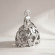 Silver butterfly dress lady sculpture