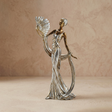 Silver gold dancing woman sculpture