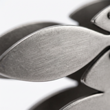 Silver leaf texture detail shot
