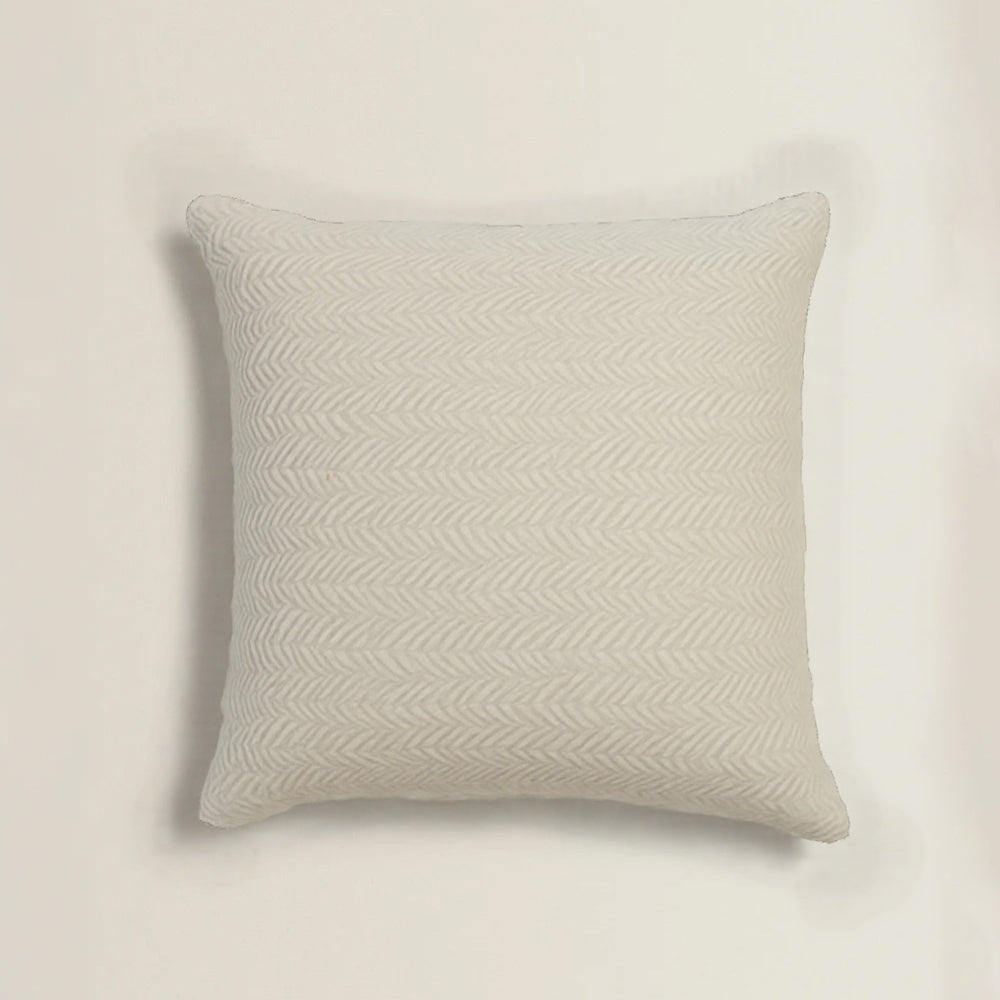 Single Sided Rabbit Fur Plush Solid Color Woven Texture Home Decor Pillow