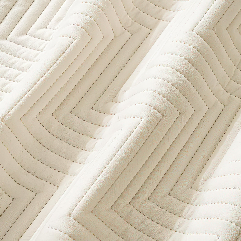 Single Sided Rabbit Fur Plush Solid Color Woven Texture Home Decor Pillow Detail