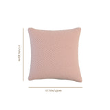 Single Sided Rabbit Fur Plush Solid Color Woven Texture Home Decor Pillow Size Chart