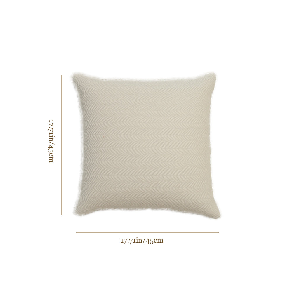 Single Sided Rabbit Fur Plush Solid Color Woven Texture Home Decor Pillow Size Chart