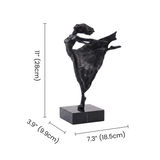Size marked dancer statue spec sheet