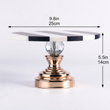 Sized crystal pedestal stand
