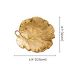 Sized gilded lotus shape tray spec