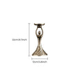Sized human shaped metal candle holder
