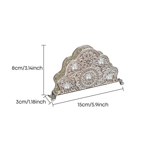 Sized ornate crystal napkin stand