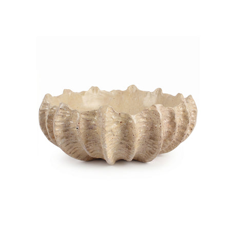 Speckled Shell Shaped Resin Decorative Bowl