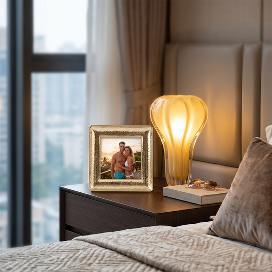 Square Gold Frame With Couple Photo
