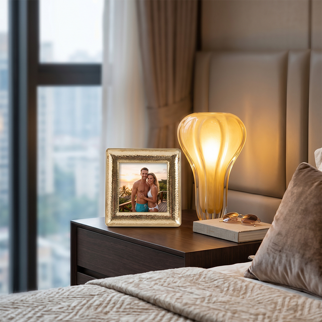 Square Gold Frame With Couple Photo