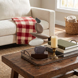 Stacked Stone Decor On Coffee Table Tray