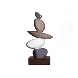 Stacked Stone Resin Tabletop Decor
