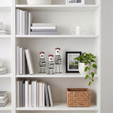 Striped Chicken Set On White Shelf