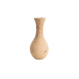 Tall Neck Textured Wooden Vase
