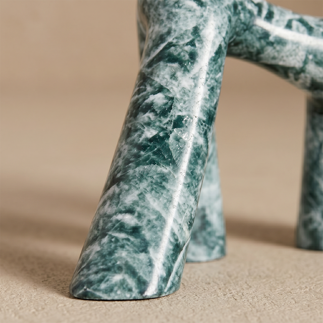 Teal Marble Texture Leg Detail