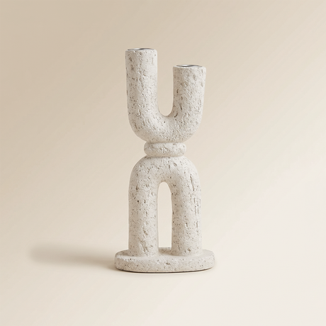 Textured Arch Base U Shape Candle Holder