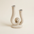 Textured Knot Shape Resin Candle Holder
