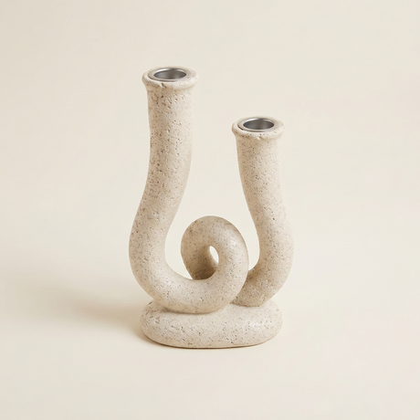 Textured Knot Shape Resin Candle Holder