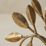 Textured Metal Leaves Close Up Detail