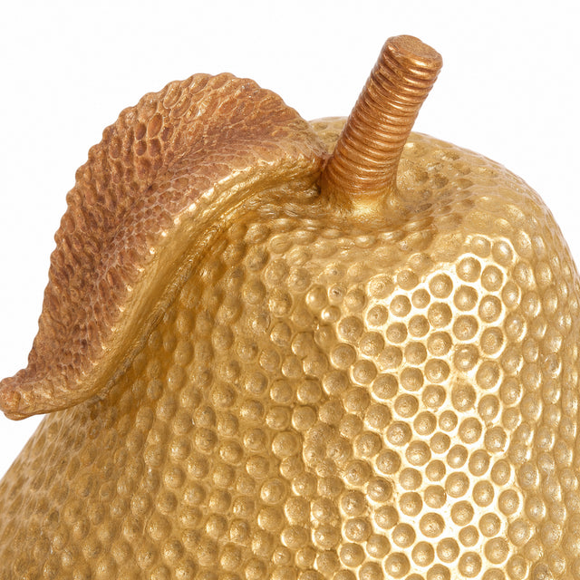 Textured Pear Stem And Leaf Detail