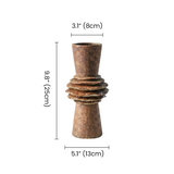 Textured-brown-layered-ceramic-vase
