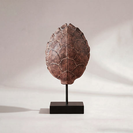 Turtle shell decor sculpture
