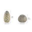 Two Piece Bird Figurine Set With Size