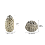 Two Piece Bird Figurine Set With Size